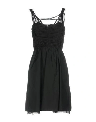 Shop Intropia Short Dress In Black