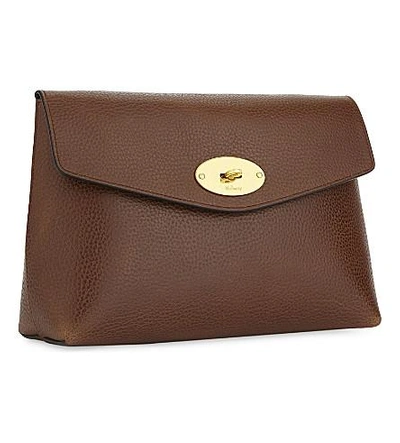 Shop Mulberry Darley Large Cosmetic Pouch In Oak