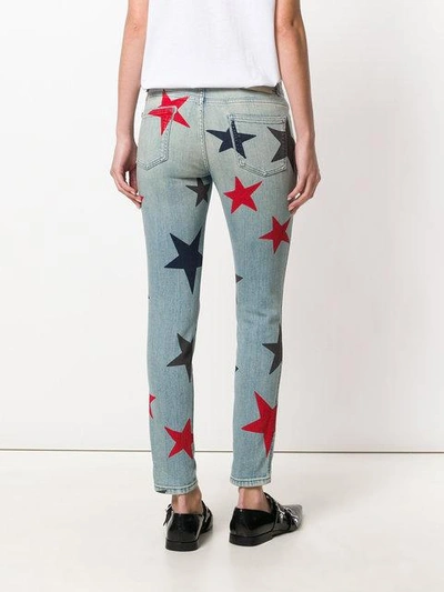 Shop Stella Mccartney Stars Skinny Jeans In Blue