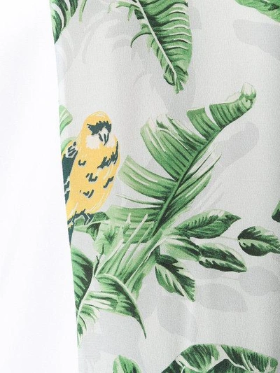 Shop Stella Mccartney Palm Leaf And Parrot Print Top In White
