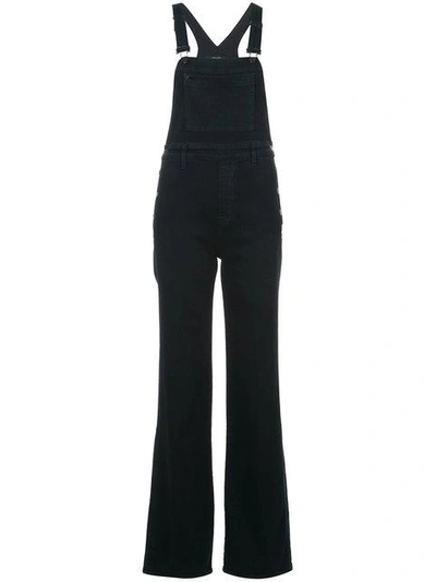 Shop J Brand Wide Leg Dungarees In Blue