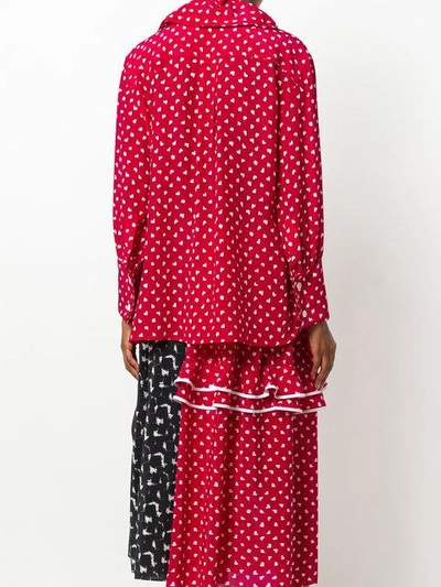 Shop Marni Patterned Ruffle Blouse