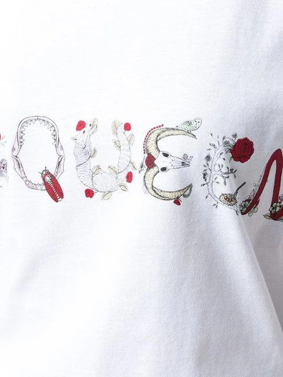 Shop Alexander Mcqueen Bug-print T-shirt - White