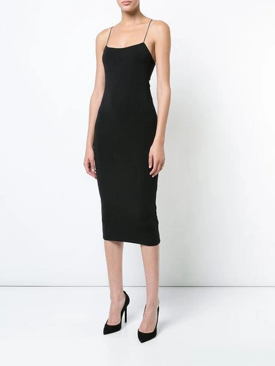 Alexander Wang T Alexanderwang.t Black Strappy Cami Tank Dress