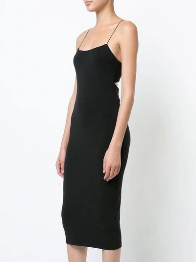 Alexander Wang T Alexanderwang.t Black Strappy Cami Tank Dress