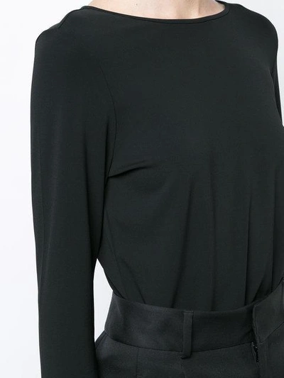 Shop Michael Kors Bell Sleeve Top In Black
