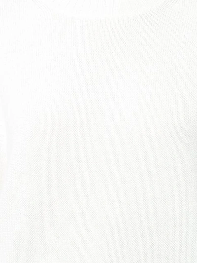 Shop Organic By John Patrick Classic Crew Neck Sweater In White