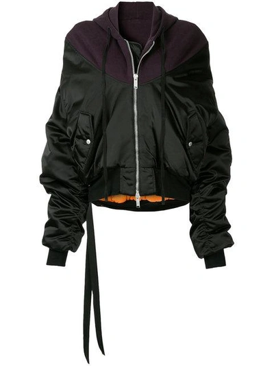 Ben Taverniti Unravel Project Oversized Hooded Bomber Jacket