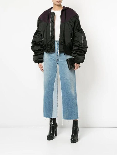 Ben Taverniti Unravel Project Oversized Hooded Bomber Jacket