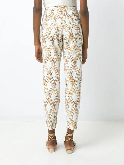 Shop Andrea Marques Cropped Trousers - Neutrals