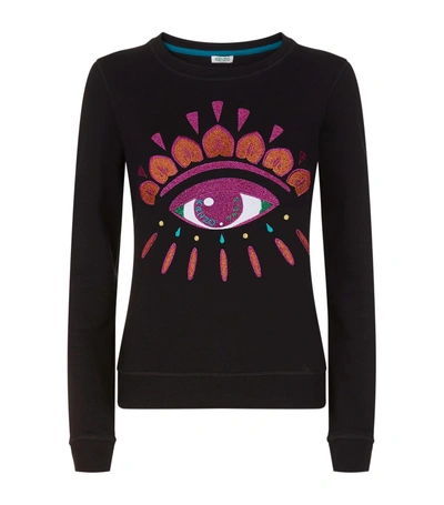 Shop Kenzo Eye Icon Sweater In Black