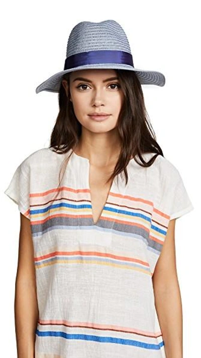 Shop Eugenia Kim Courtney Packable Fedora Hat In Blue