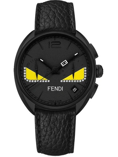 Shop Fendi Momento  Bugs Watch In Black