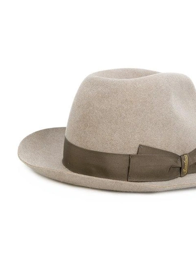 Shop Borsalino Trilby Hat In Neutrals