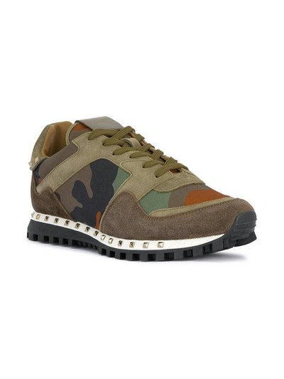Shop Valentino Garavani Camouflage Sneakers