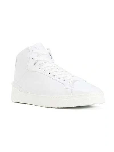 Shop Versace Medusa Hi In White