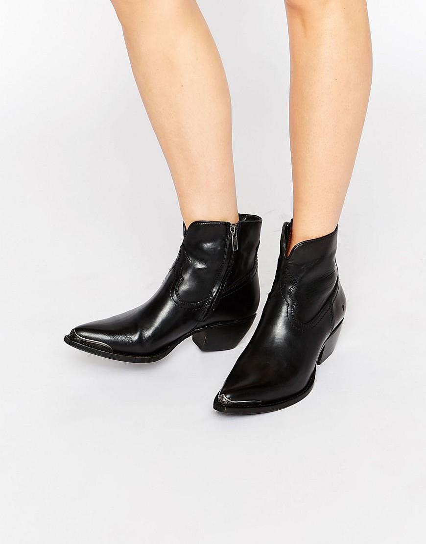 frye black ankle boots