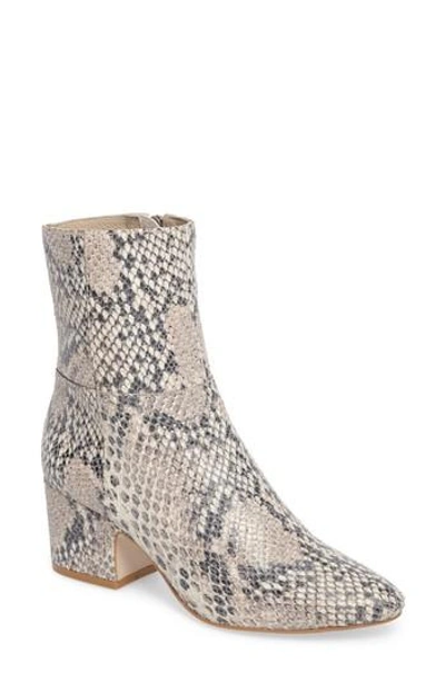 Shop Matisse At Ease Genuine Calf Hair Bootie In Natural Snake Cow Hair