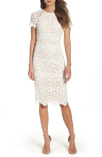 shoshanna guipure lace dress