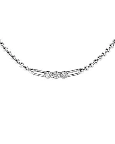 Shop Hulchi Belluni 18k White Gold Tresore Diamond Pendant Necklace, 16