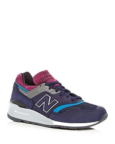 Shop New Balance Men's Miusa 997 Lace Up Sneakers In Navy