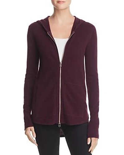 Shop Atm Anthony Thomas Melillo Wool-cashmere Hoodie In Merlot