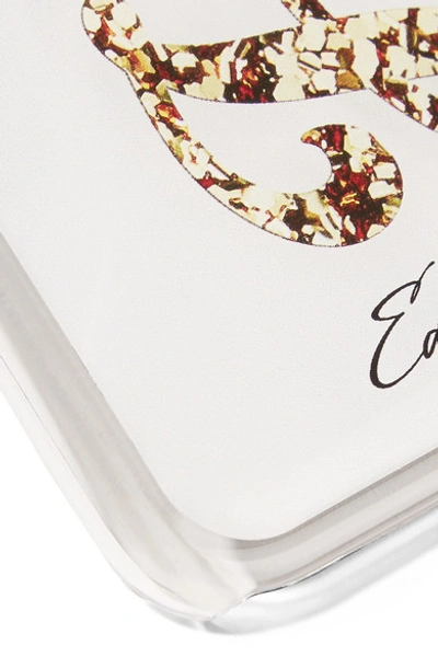 Shop Edie Parker + Goo.ey Printed Coated-acrylic Iphone 6 And 7 Plus Case In White