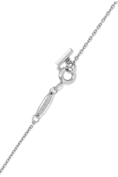 Shop Tiffany & Co T Smile 16-18 18-karat White Gold Necklace