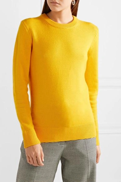 Shop Michael Kors Cashmere Sweater In Yellow