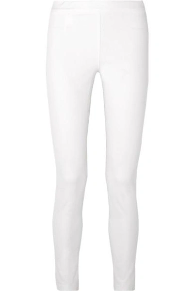 Shop The Row Stratton Stretch Cotton-blend Leggings In White