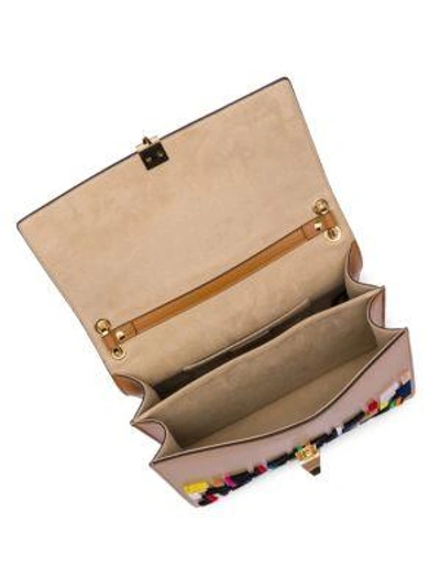 Shop Fendi Kan I Velvet Stitch Handbag In Multi