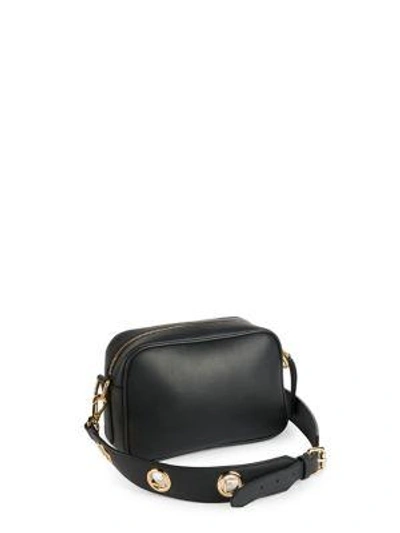 Shop Fendi Camera Leather Crossbody Bag In Beige