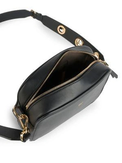 Shop Fendi Camera Leather Crossbody Bag In Tempest