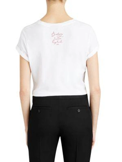 Shop Burberry Copford Graphic Tee In White