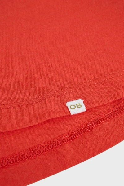 Shop Orlebar Brown Ob-v Cotton T-shirt In Orange