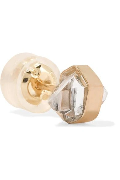 Shop Melissa Joy Manning 14-karat Gold Herkimer Diamond Earrings