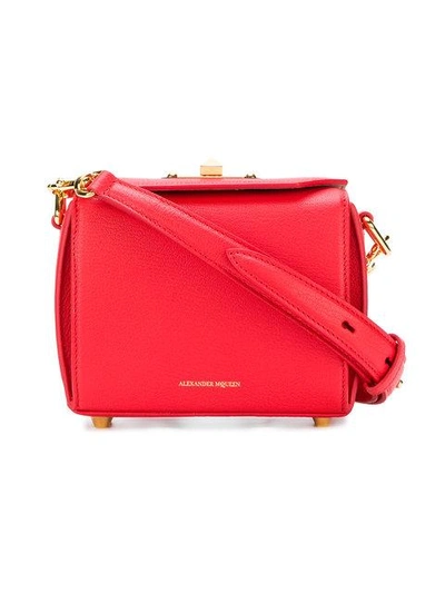 Shop Alexander Mcqueen Box Bag In Red