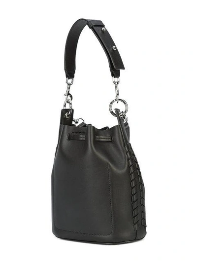 Allsaints Small Ray Leather Bucket Bag - Black | ModeSens