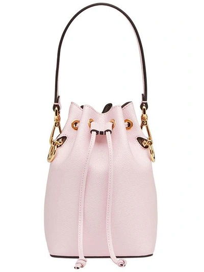 Shop Fendi Bucket Mini Bag In Pink