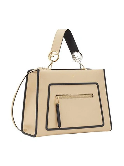Shop Fendi Runaway Shoulder Bag - Neutrals