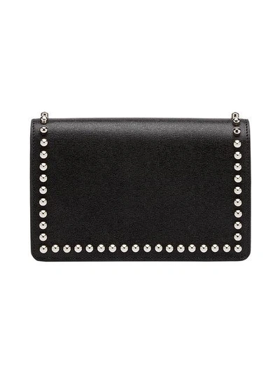 Shop Fendi Karlito Wallet On Chain In Black