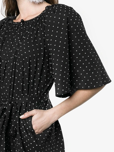 Shop Marysia Moonstone Polka Dot Maxi Dress In Black