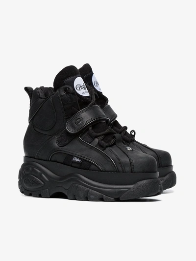 Shop Buffalo Black 1348 Platform Sneaker Boots