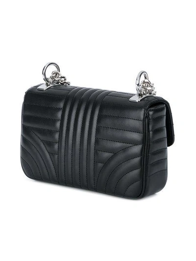 Shop Prada Matelassé Shoulder Bag In Black