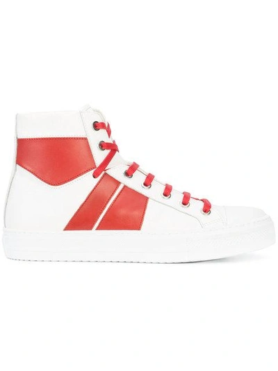 Shop Amiri Sunset Hi-top Sneakers - White