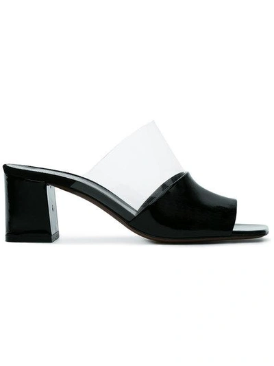 Shop Neous Black Vanilla 55 Patent Leather Pvc Mules