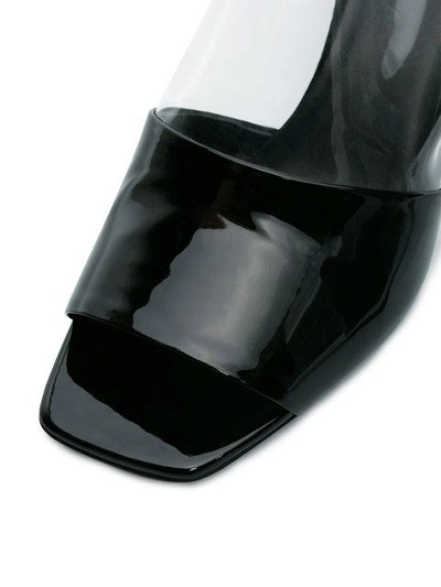 Shop Neous Black Vanilla 55 Patent Leather Pvc Mules