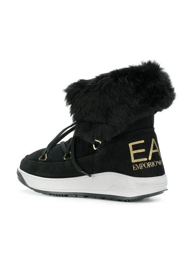 Shop Ea7 Emporio Armani Snow Boots - Black