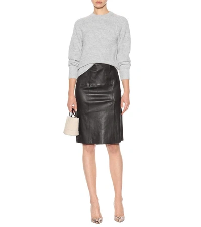 Shop Joseph Evie Leather Skirt