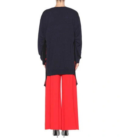 Shop Stella Mccartney All Is Love Virgin Wool Sweater In Blue